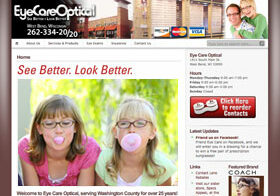 Eye Care Optical Website